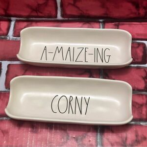 Rae Dunn Cornivore set Dishes holders